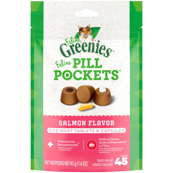 【Greenies】Cat - Pill Pockets™ - Salmon Flavor - Fits Most Tablets & Capsules