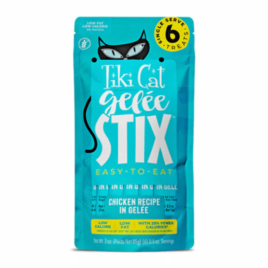 【Tiki Cat】 Gelée Stix® Cat Treat - Chicken Recipe 3oz