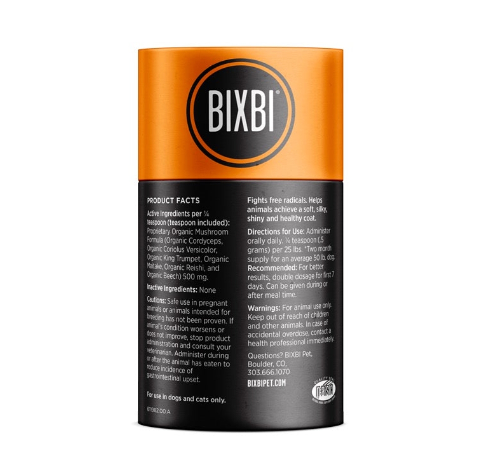 【BIXBI】SKIN & COAT SUPPORT POWDERED MUSHROOM SUPPLEMENT