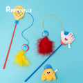 【PETSVILLE】PawSwing Cat Teaser Wand – SportsToy for Cats, Self-Play & Boredom Relief