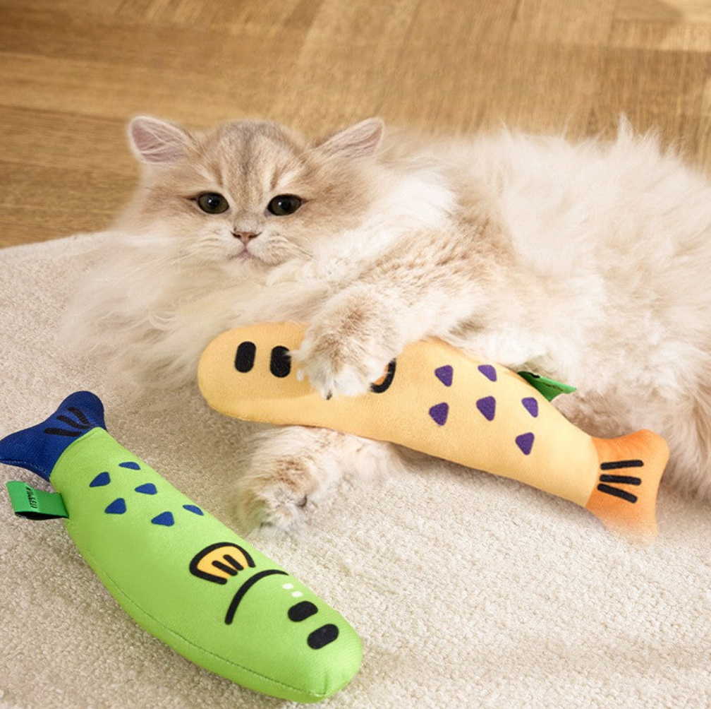 【Purrfect Play】Catnip Fish Toy for Endless Fun