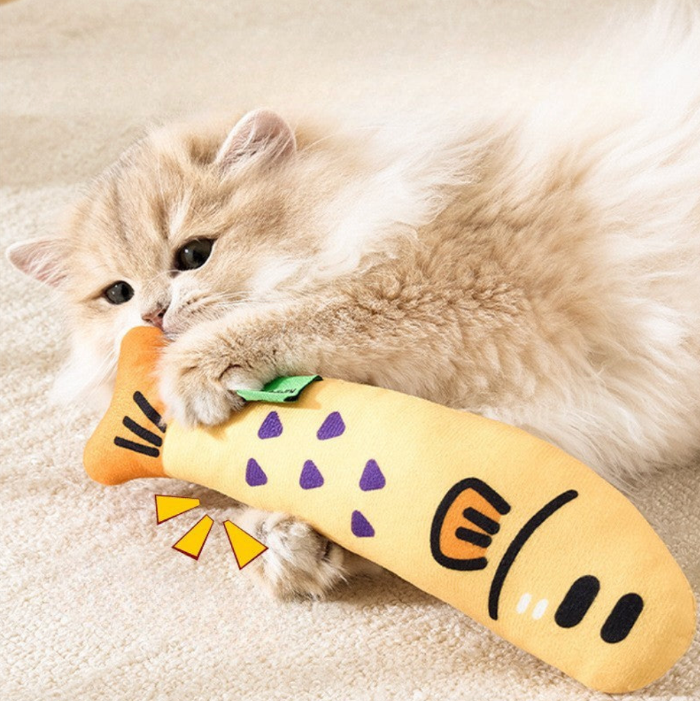 【Purrfect Play】Catnip Fish Toy for Endless Fun