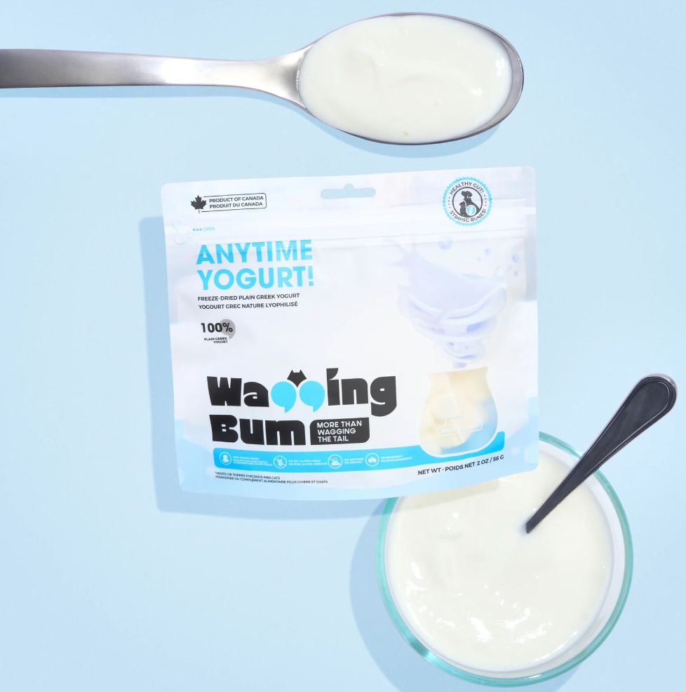 【Wagging Bum】ANYTIME YOGURT! Freeze-dried Plain Greek Yogurt - 2oz / 56g