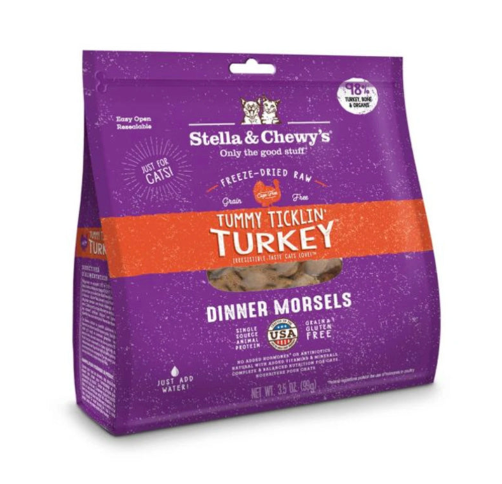 【Stella & Chewy's】 SC Cat Freeze-Dried Raw - Turkey Dinner Morsels- 3.5oz