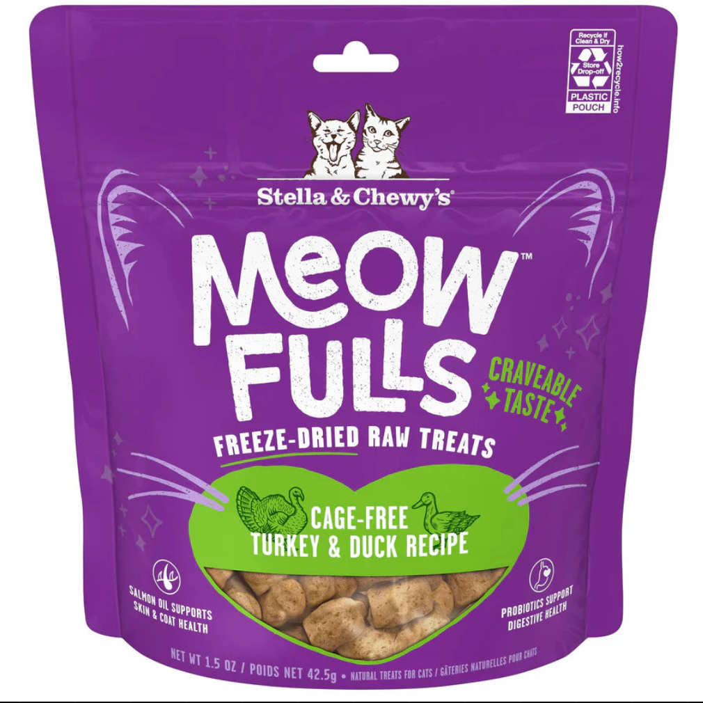 【Stella & Chewy's】Cat - Meowfulls Treats - Turkey & Duck - 1.5oz