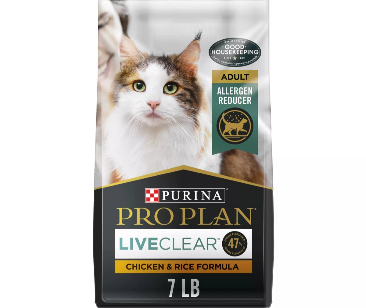 【Purina Pro Plan】LiveClear™ Allergen Reducing Food - Adult Cat - Chicken & Rice - 7lb