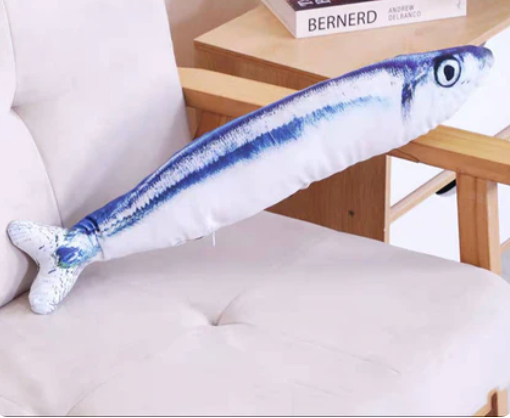 【Meow Club】Pet Cat Toy Plush Simulation Fish – Catnip Fish Toy