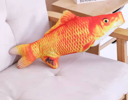 【Meow Club】Pet Cat Toy Plush Simulation Fish – Catnip Fish Toy