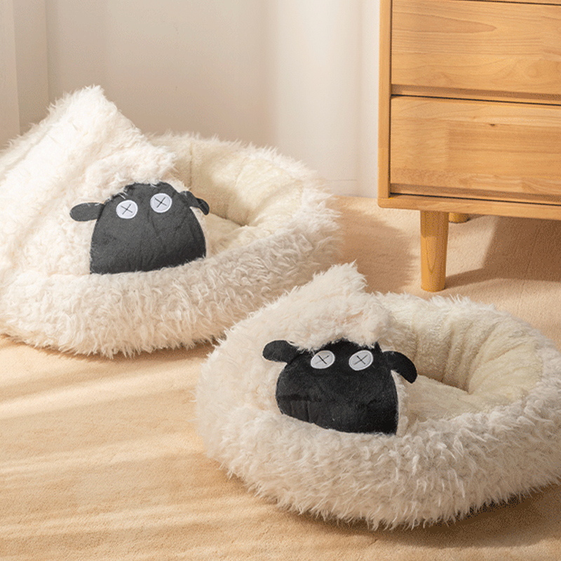 Baa～ Adorable Little Sheep Comfy Soft Pet Bed - with Pocket Design