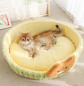 Kitty Eats Fish! Cozy Pet Bed